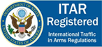 A blue and white logo for the international institute in arms regulation.