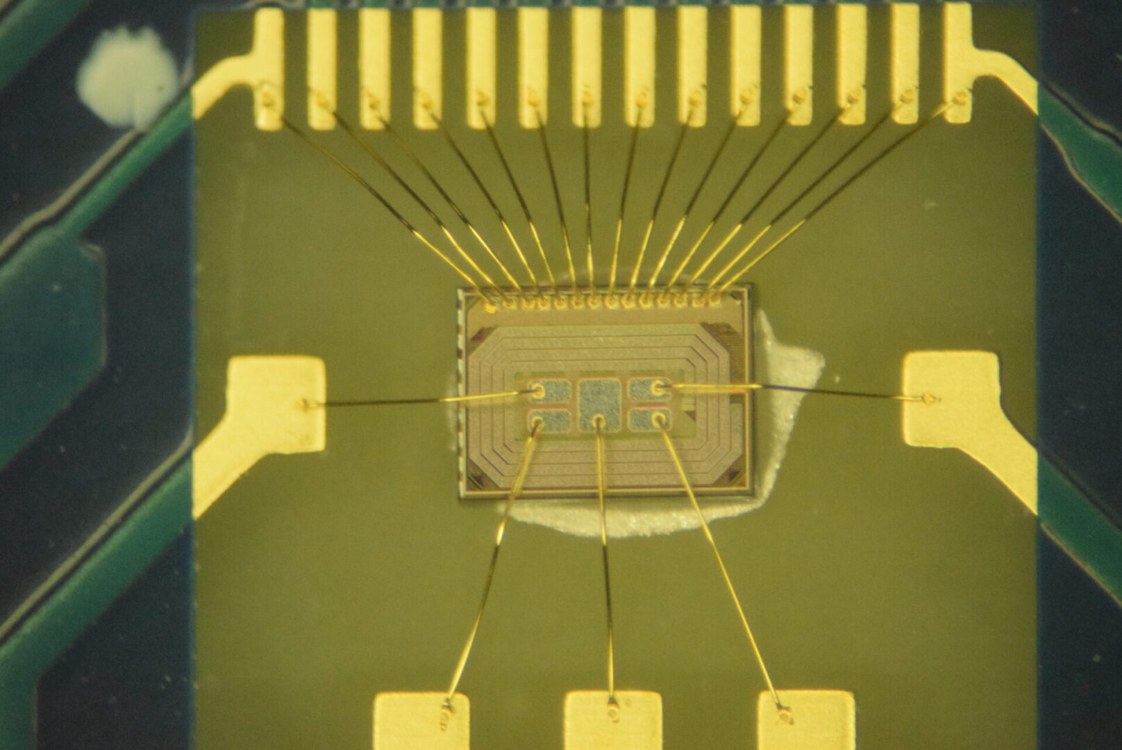 A close up of the inside of an electronic device